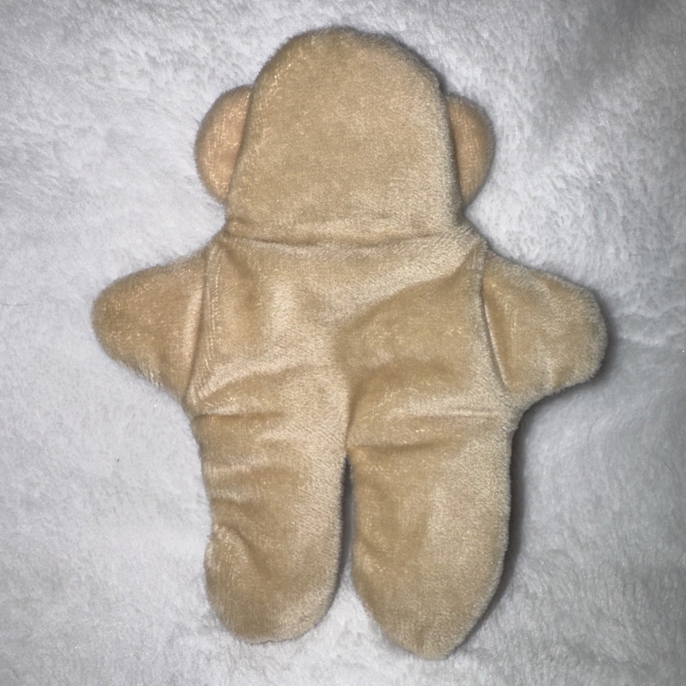 Pancake Plush Bear Gingerbread bear Plush 5.5" Embroidered Features NWOT Teddy - Picture 6 of 6